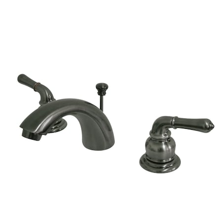 Kingston Brass KB953 Magellan Mini-Widespread Bathroom Faucet, Black Stainless KB953